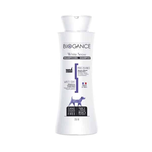 Shampoing poils blancs pour chien Biogance White Snow