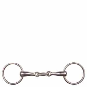 Mors double brisures pour cheval massif inox BR Equitation