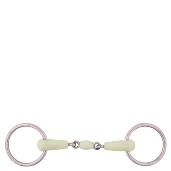 Mors double brisures pour cheval inox BR Equitation Apple Mouth