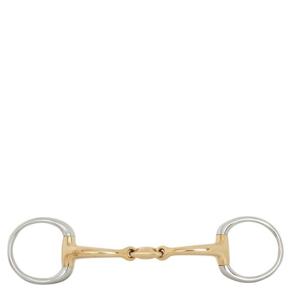 Mors de filet double brisures pour cheval BR Equitation Soft Contact