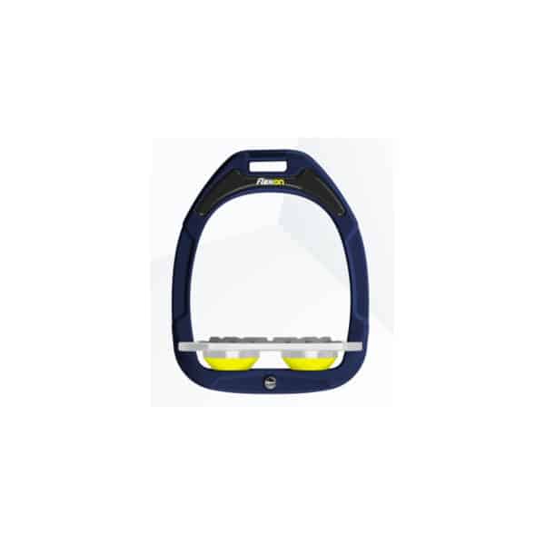 Étriers Plat Grip Marine/Blanc/Jaune Flex-On Green Composite