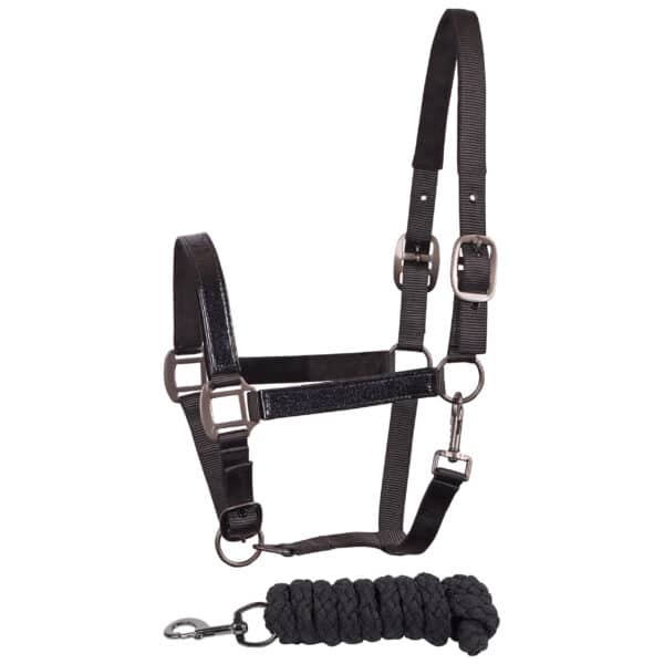 Licol et longe pour cheval Harry's Horse Metallic II