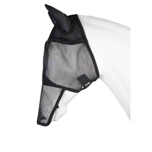 Masque anti-mouches pour cheval avec protection UV oreilles et nez Horka