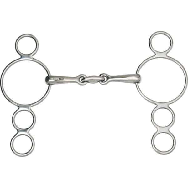 Mors 3 ou 4 anneaux pour cheval HorseGuard