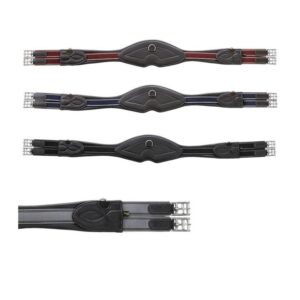 Sangle pour cheval cuir souple élastique Kavalkade Dekor