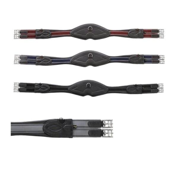 Sangle pour cheval cuir souple élastique Kavalkade Dekor