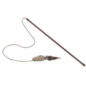 Canne à pêche pour chat à hochet boule à plumes Nobby Pet