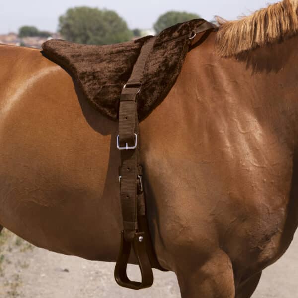 Tapis en forme de selle pour cheval de monte à cru confort Norton