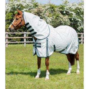 Couverture d'écurie pour cheval en coton avec couvre-cou Premier Equine