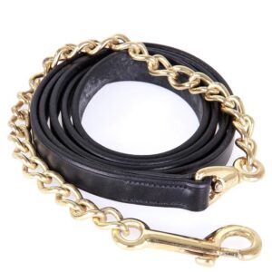 Longe de presentation Premiere en cuir+chaine cuivre Premiere